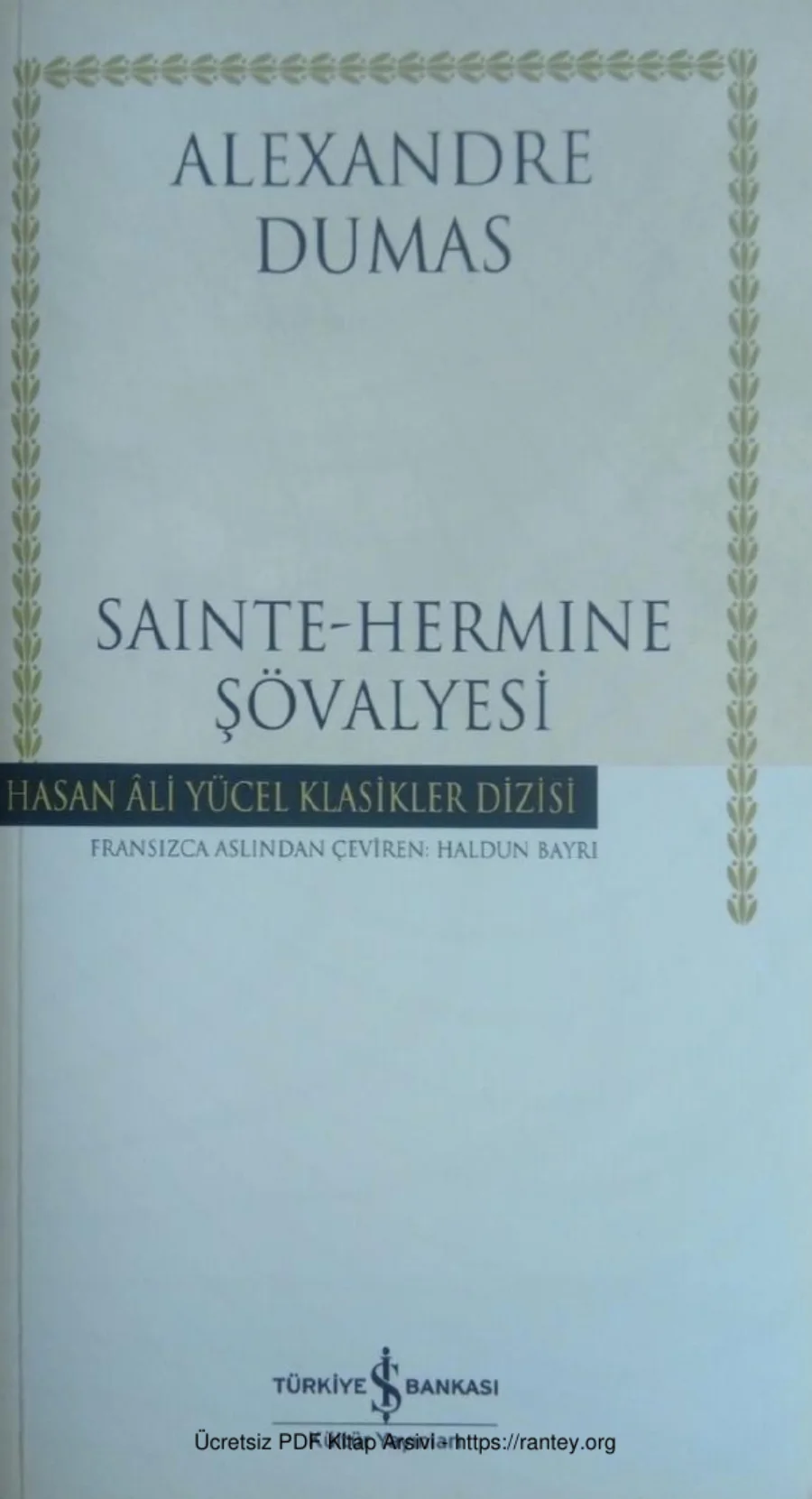 Alexandre Dumas Saint Hermine Şövalyesi kapak görseli