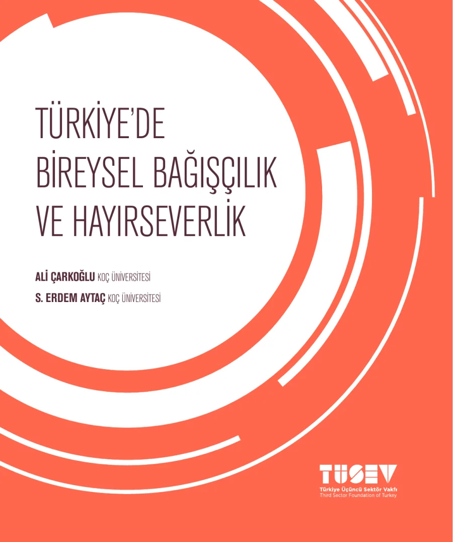 Ali Çarkoğlu Türkiyede Bireysel Bağışçılık ve Hayırseverlik TÜSEV Yayınları kapak görseli