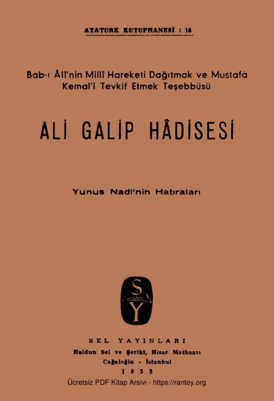 Ali Galip Hadisesi kapak görseli