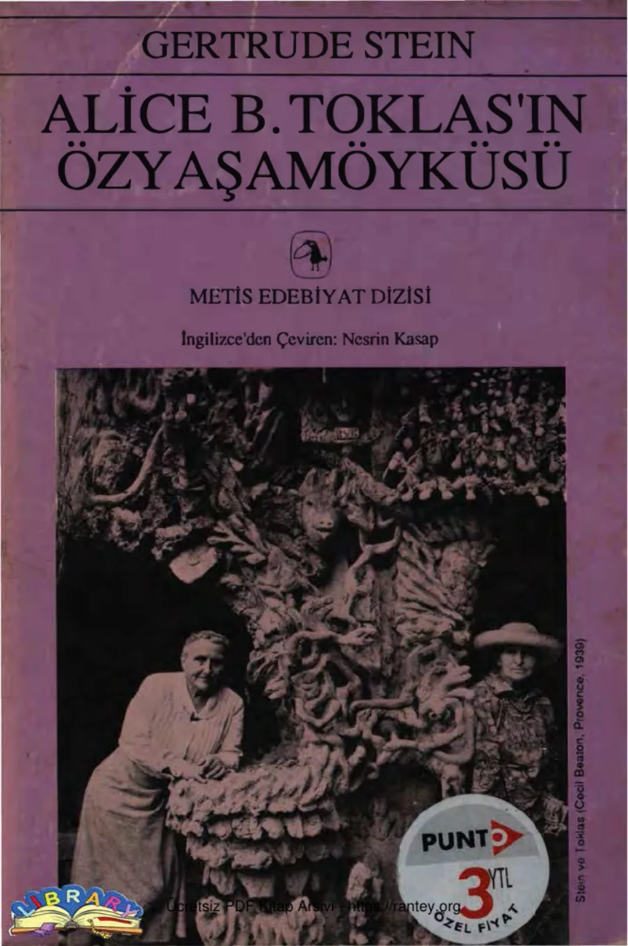 Alice B Toklasın Yaşam Öyküsü kapak görseli