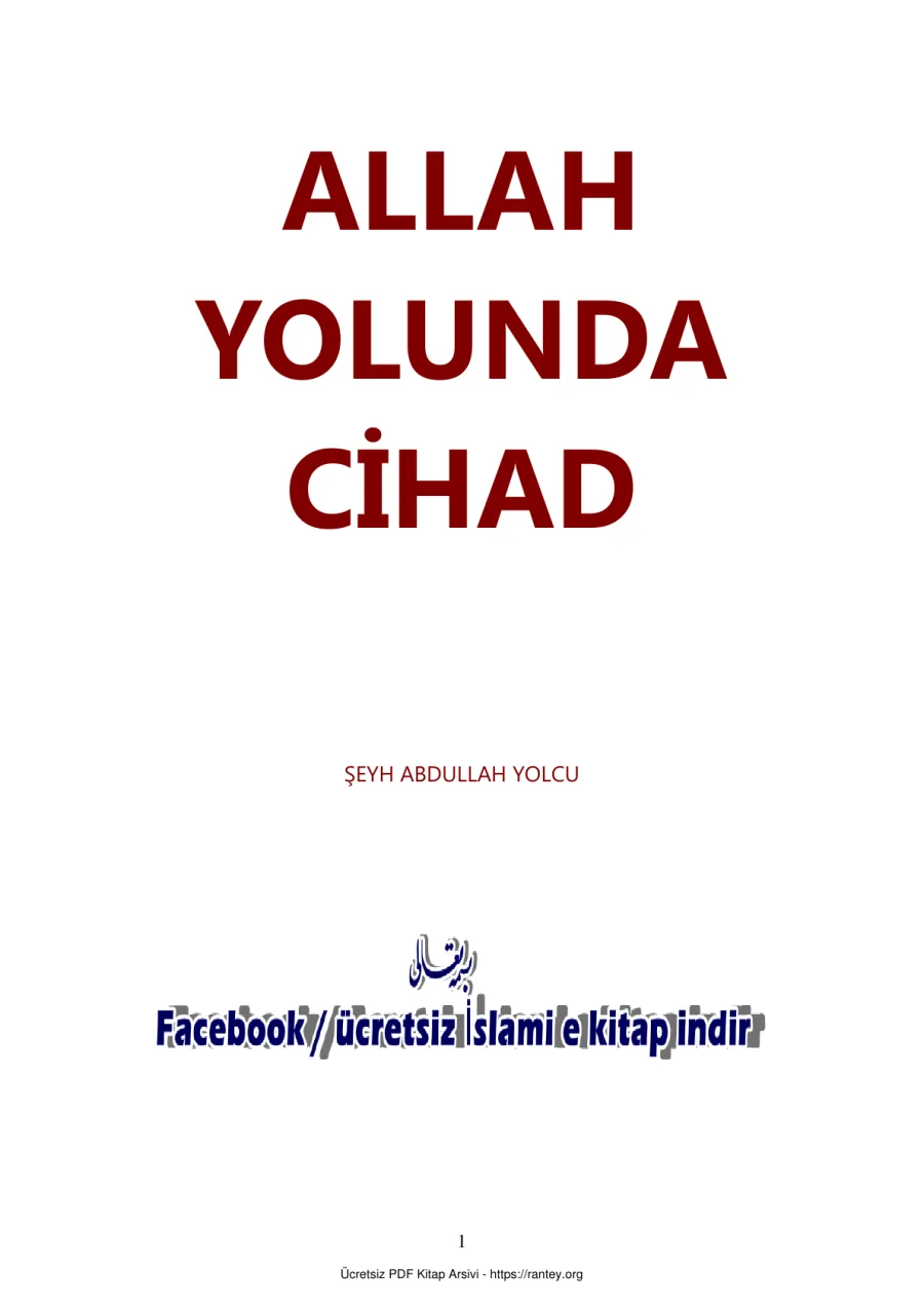 ALLAH YOLUNDA CİHAD ABDULLAH YOLCU Ebu Abdulmumin Tekin Mıhçı kapak görseli