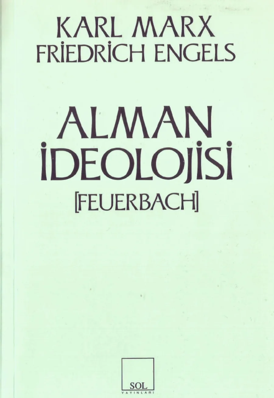 Alman İdeolojisi kapak görseli