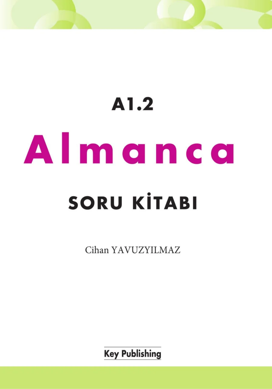 Almanca A1-A2 Soru Bankası PDF kapak görseli