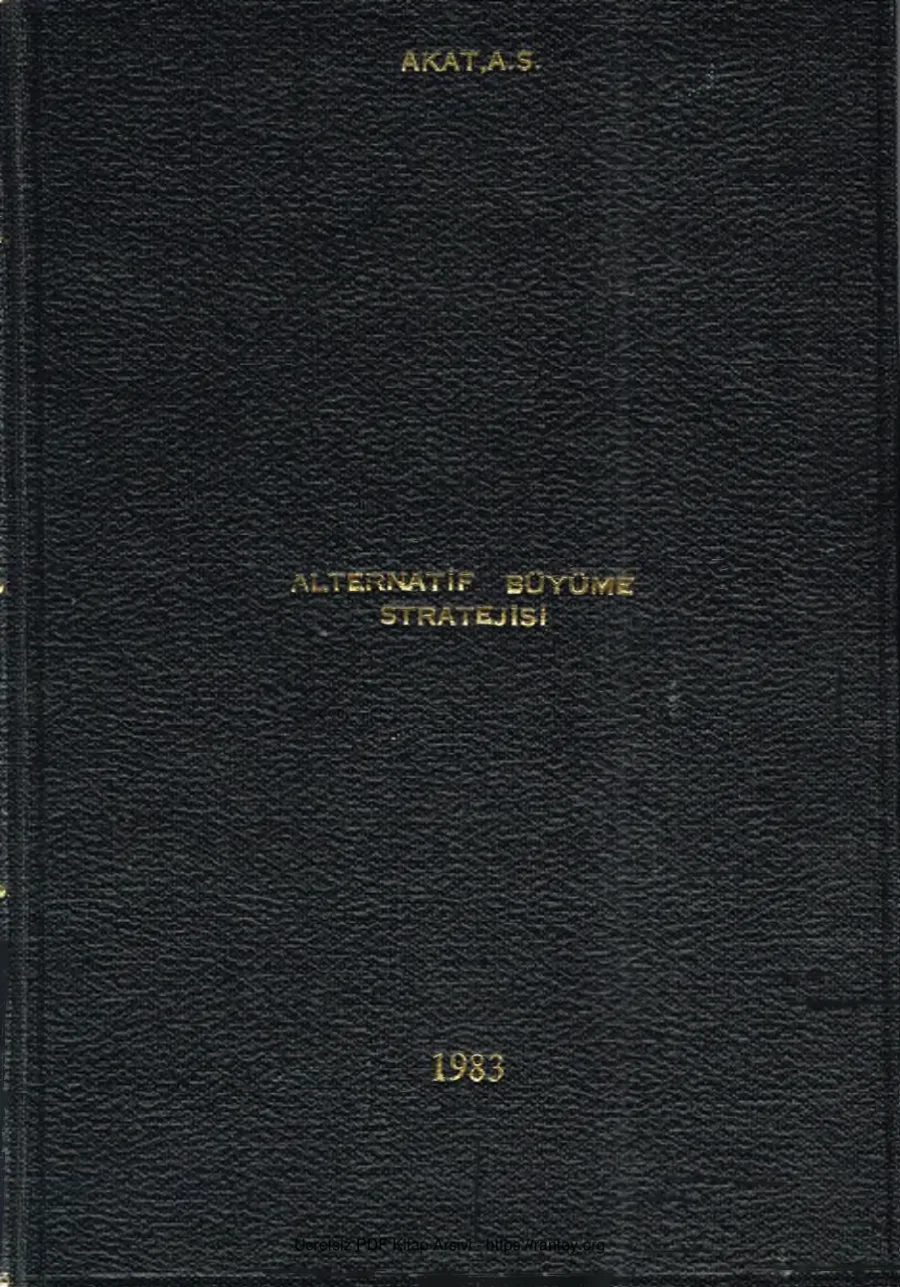 Alternatif Büyüme Stratejisi kitap kapağı