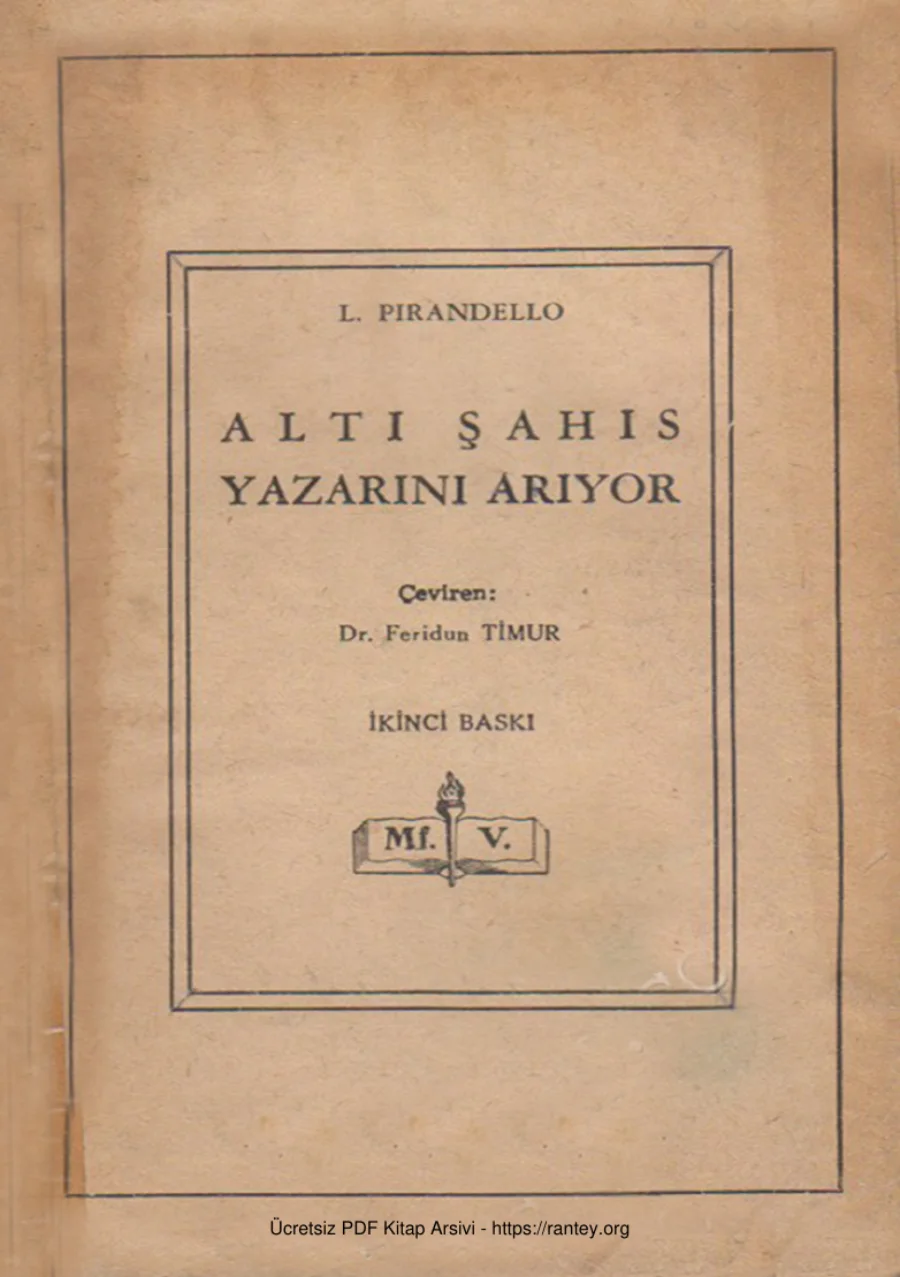 Altı Şahıs Yazarını Arıyor MEB Yayınları kapak görseli