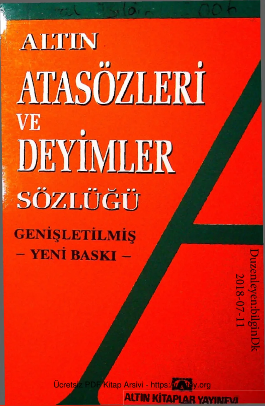 Altin Atasozler ve Deyimler Sozlugu kapak görseli