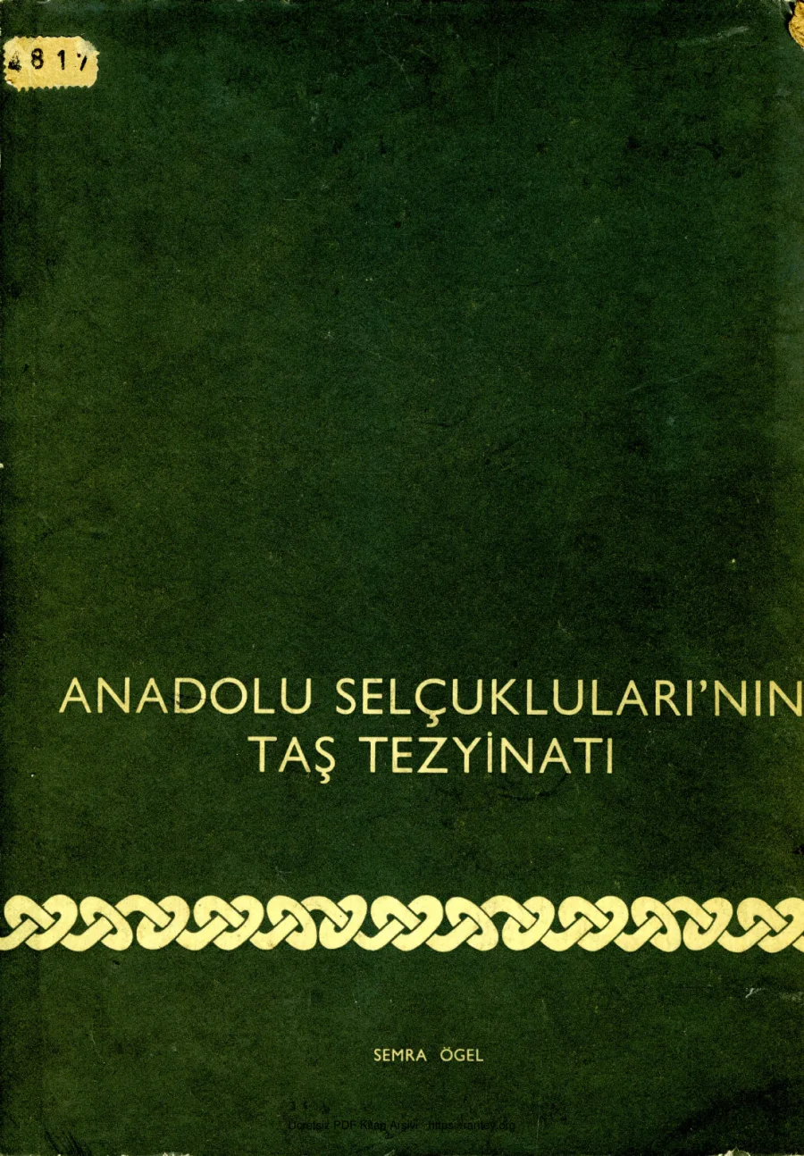 Anadolu Selçukluları nın Taş Tezyinatı kapak görseli