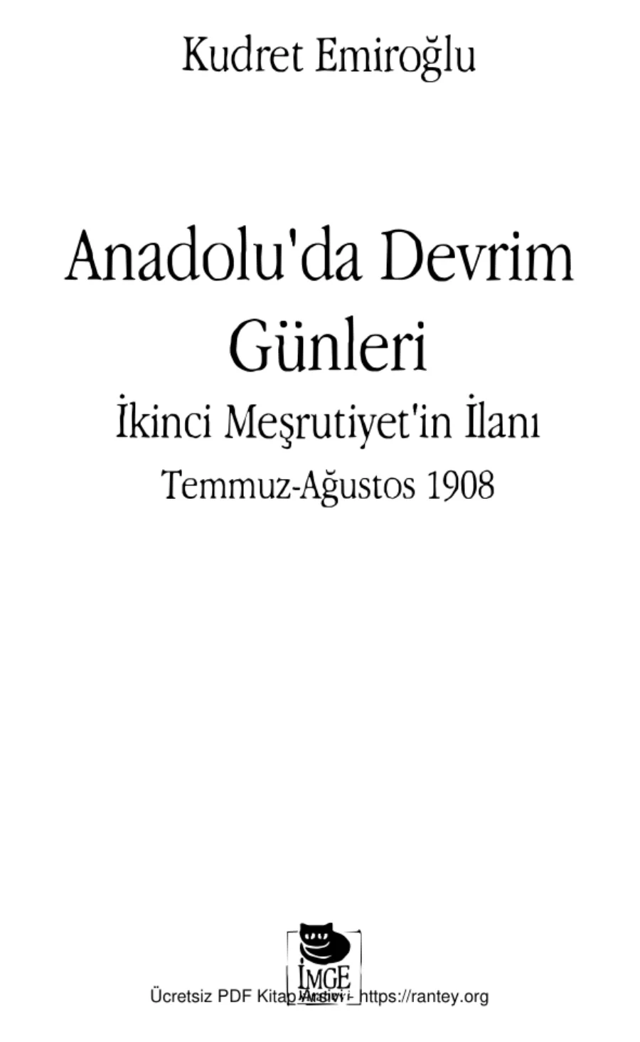 Anadoluda Devrim kapak görseli