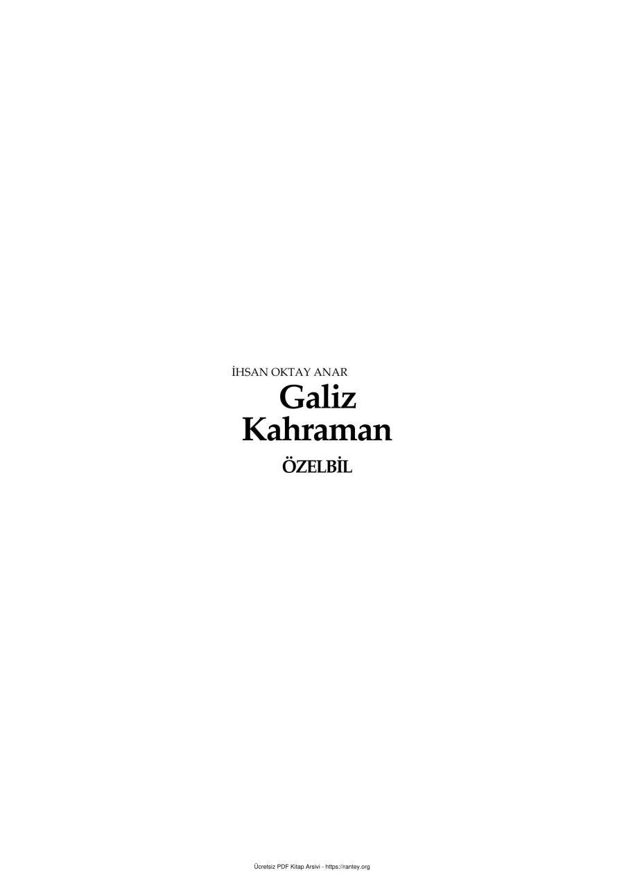 Anar Galiz kahraman kapak görseli