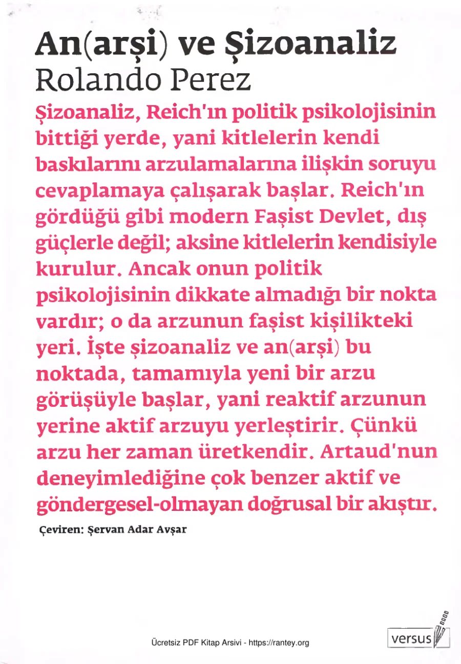 Anarşi ve Şizoanaliz kapak görseli