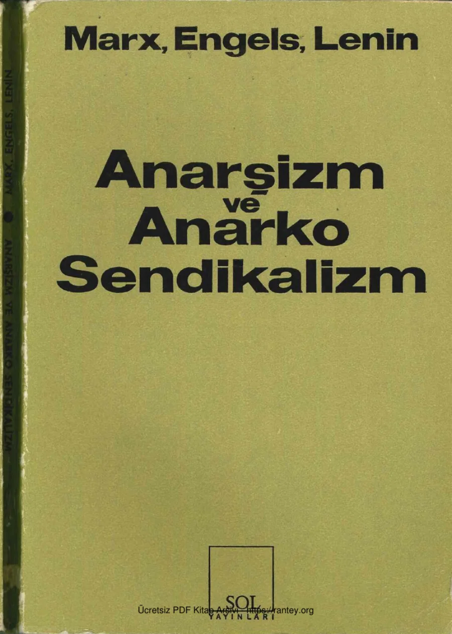 Anarşizm ve Anarko Sendikalizm kapak görseli
