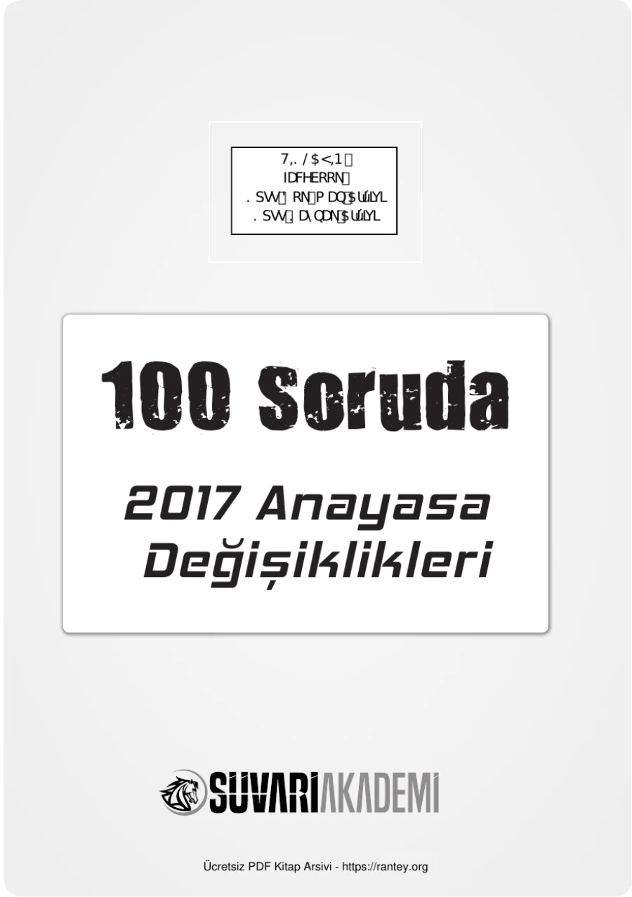 Anayasa Değişiklikleri100 Soru kapak görseli
