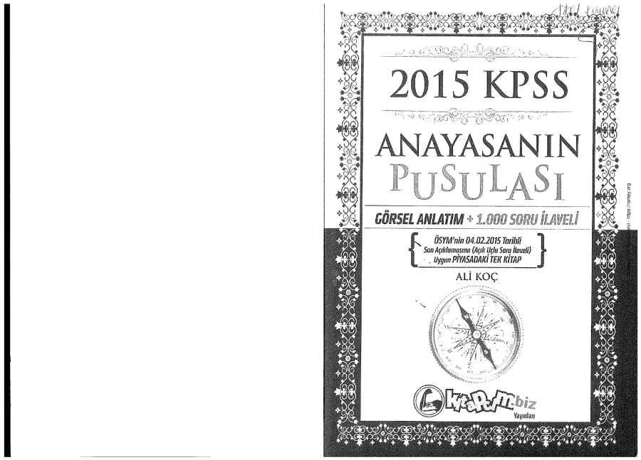 ANAYASANIN PUSULASI KONU ANLATIMI 2015 kapak görseli