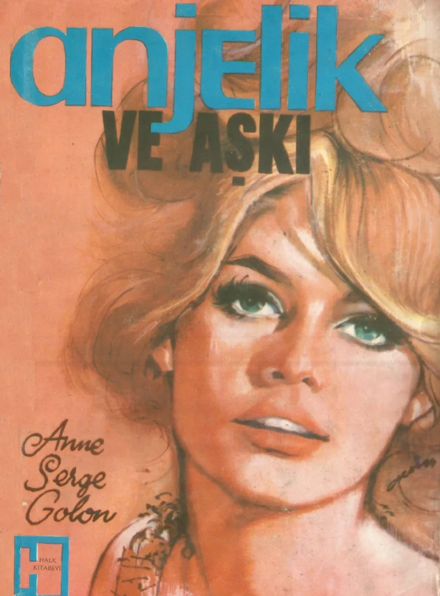 Anjelik ve Aşkı Halk Kittabevi kitap kapağı