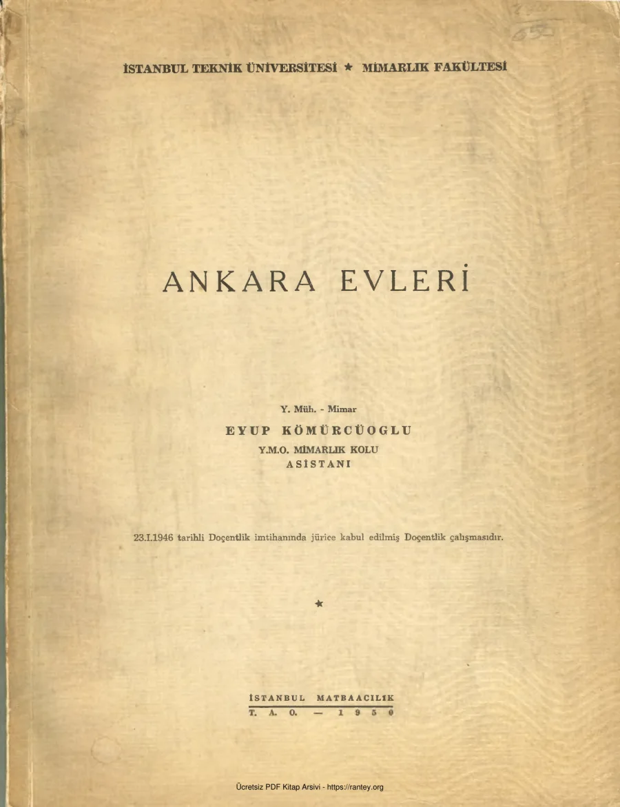 Ankara Evleri kapak görseli