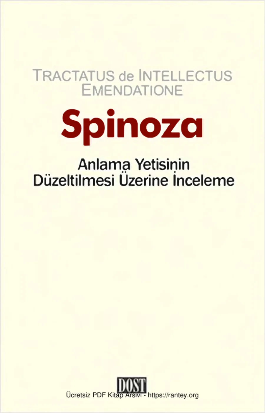 Anlama Yetisinin Düzeltilmesi Üzerine İnceleme kapak görseli