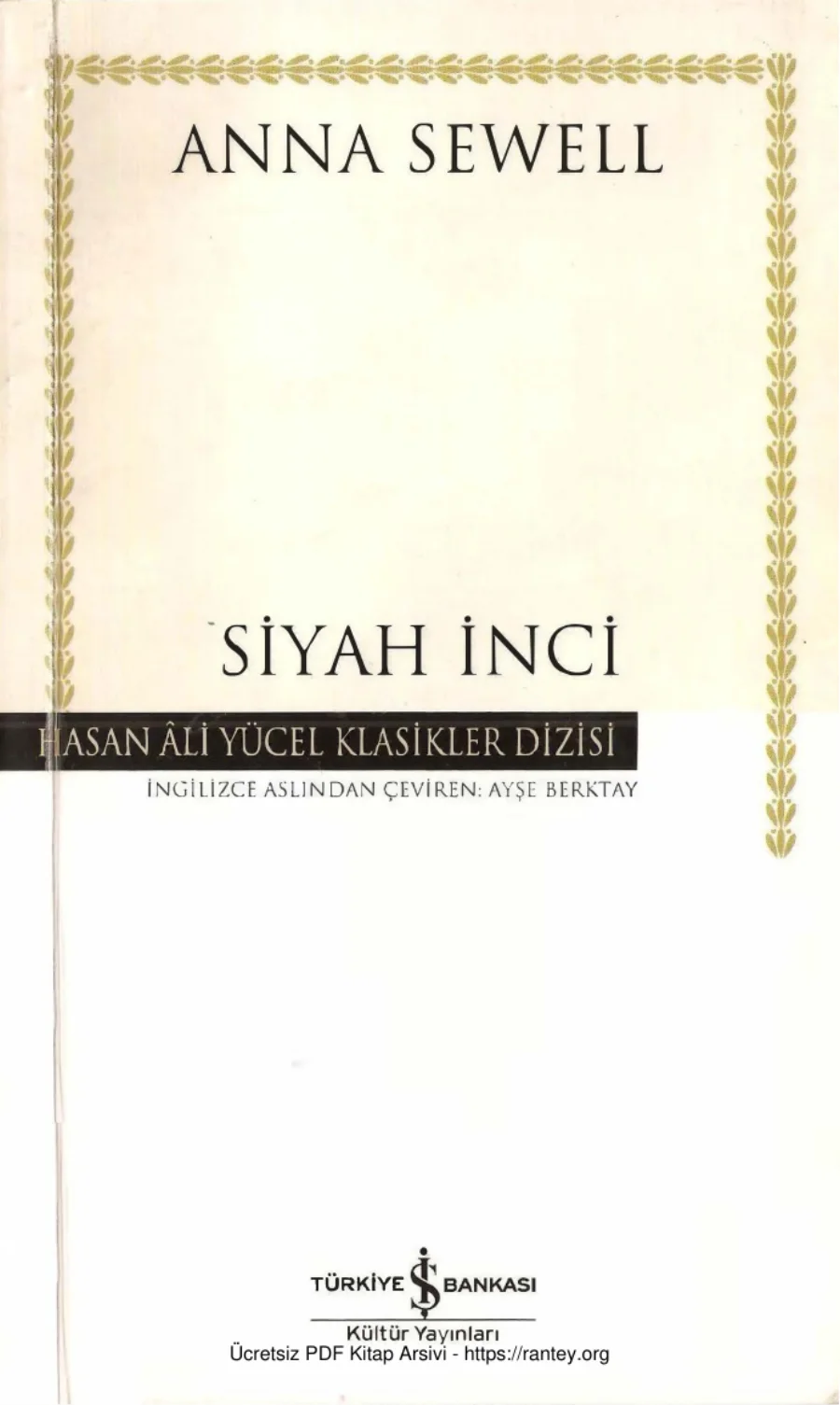 Anna Sewell Siyah İnci kapak görseli