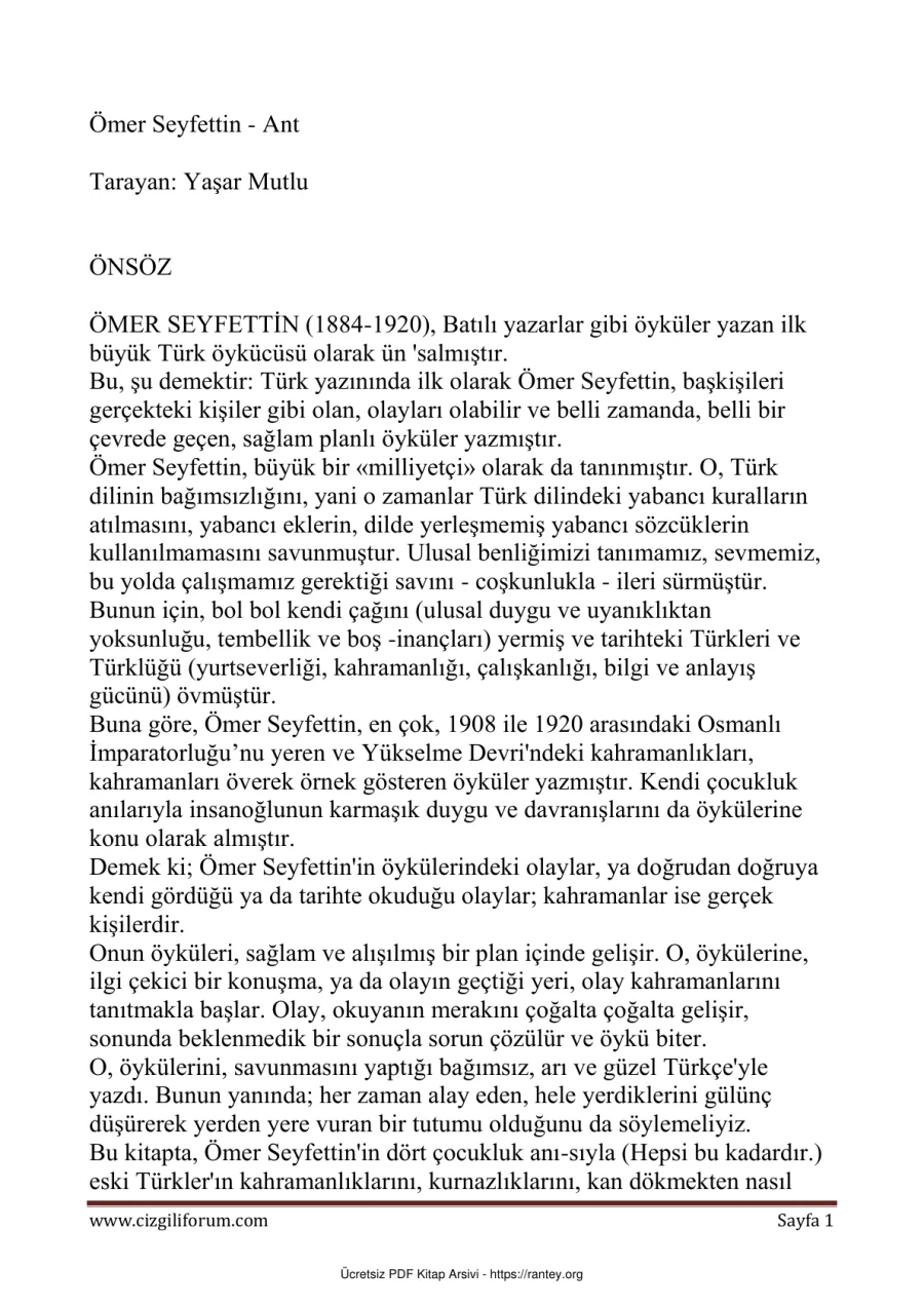 Ant kapak görseli