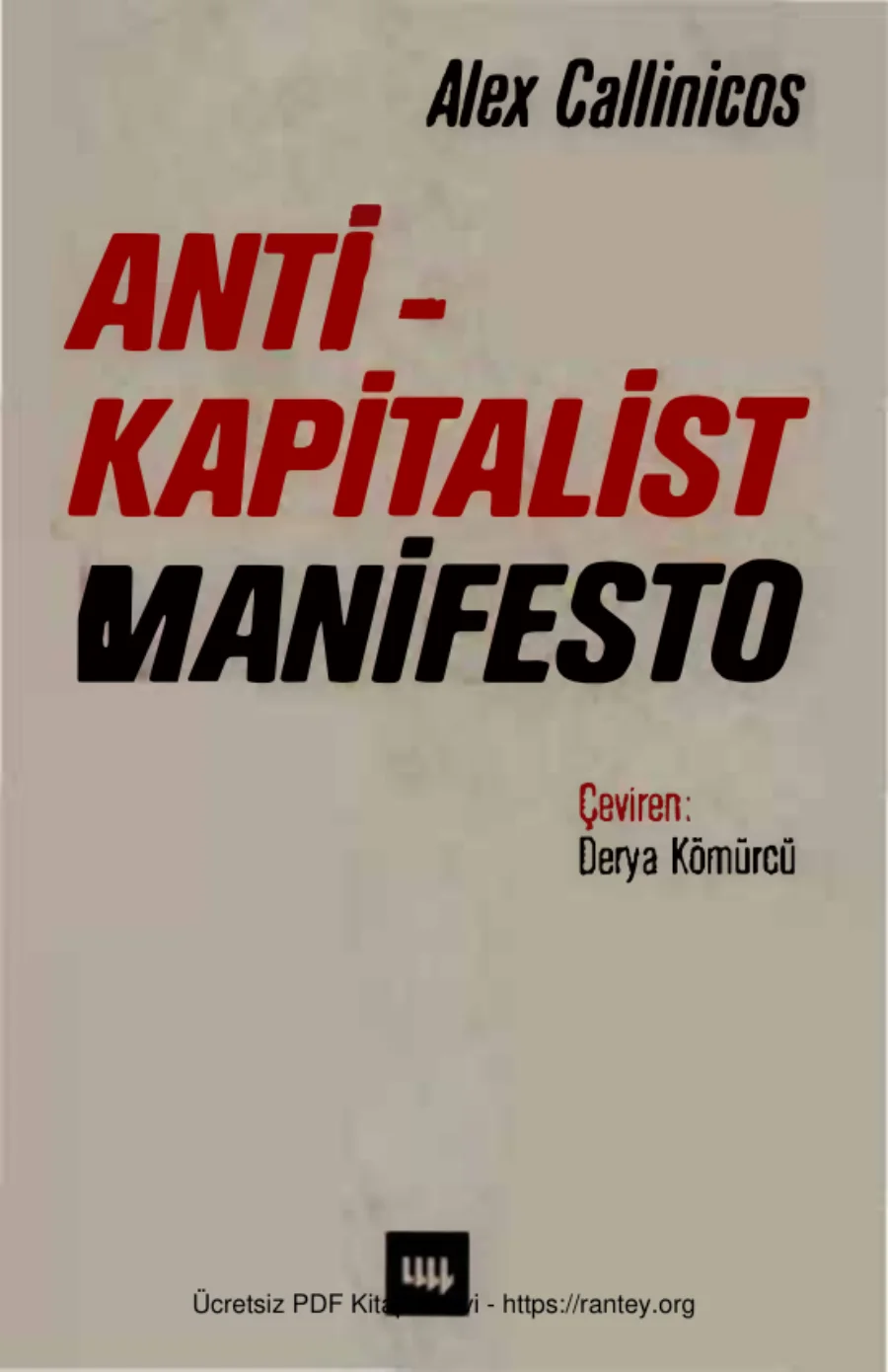 Anti kapitalist Manifesto kapak görseli