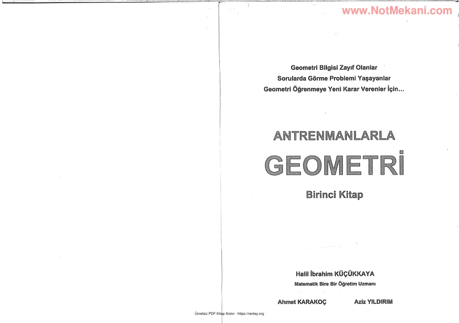 ANTREMANLARLA GEOMETRİ 1 kapak görseli