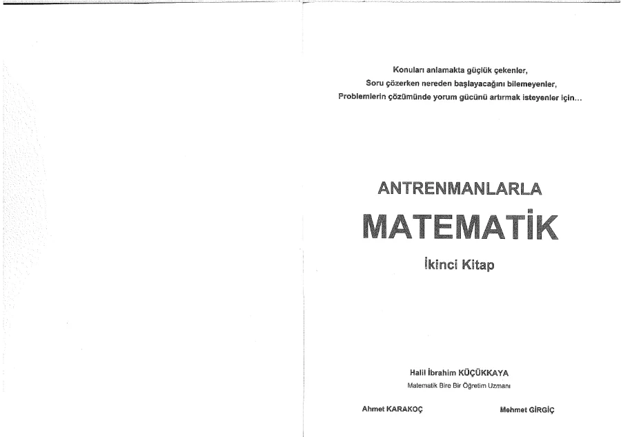 Antrenmanlarla Matematik 2 PDF kapak görseli