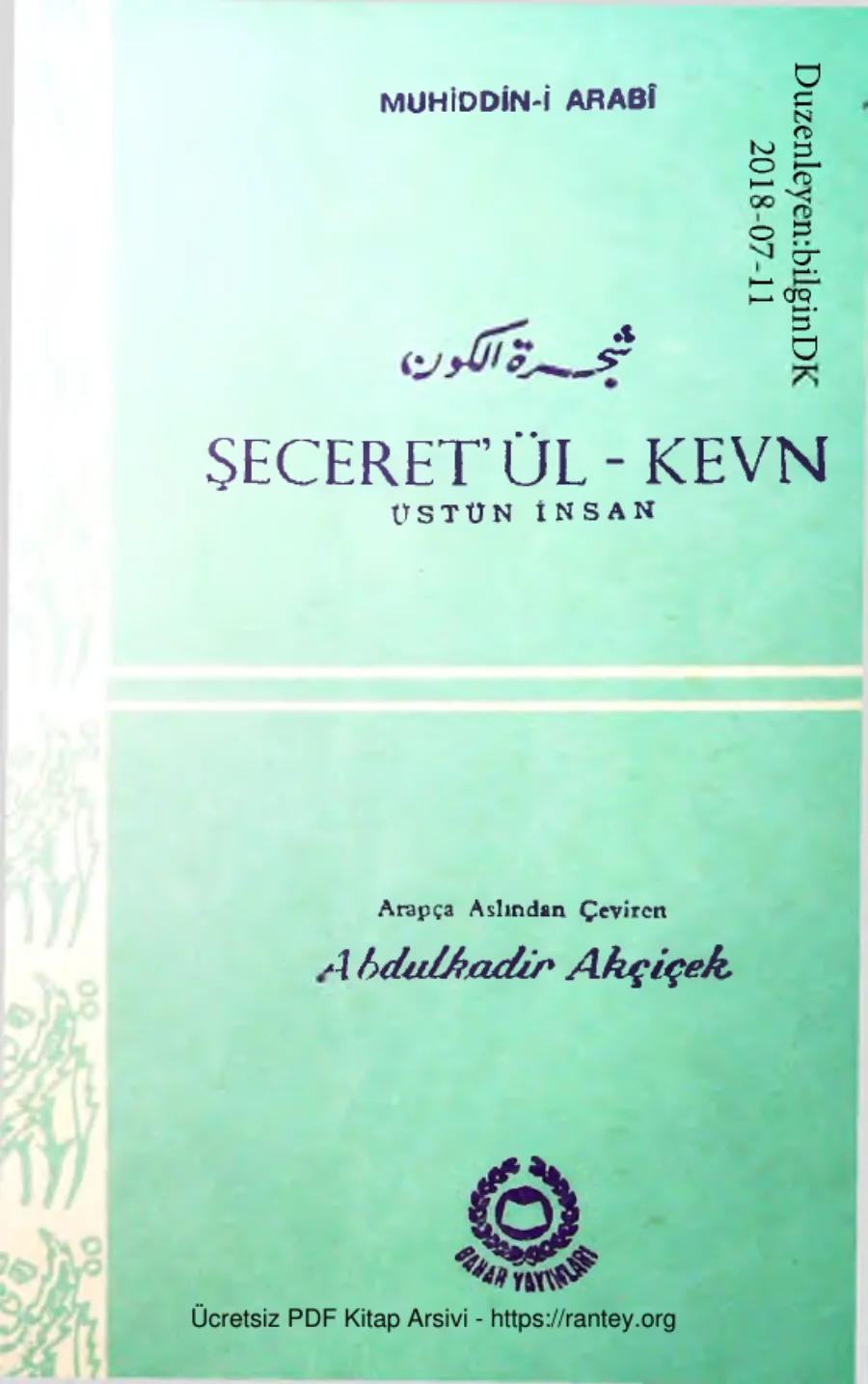 Arabi Seceretul Kevn kapak görseli