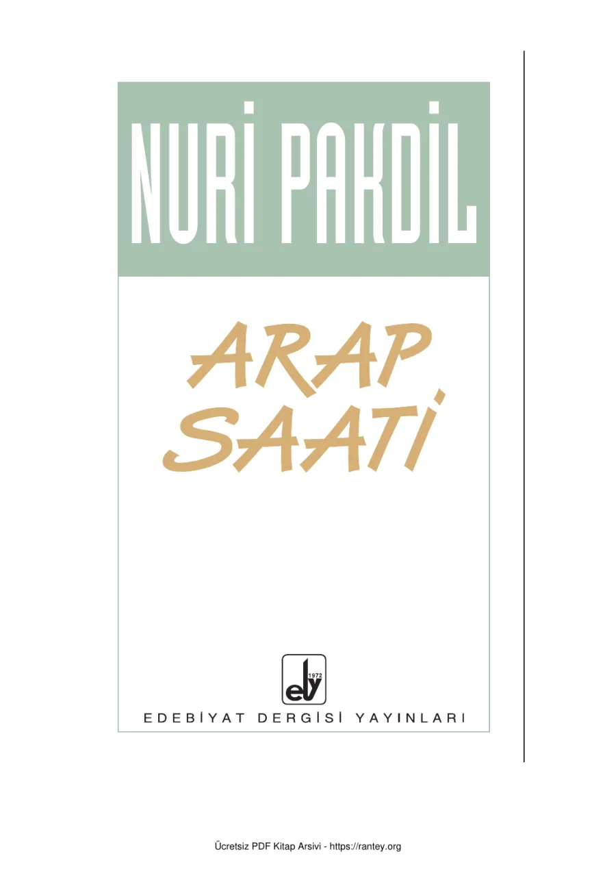 Arap Saati kapak görseli