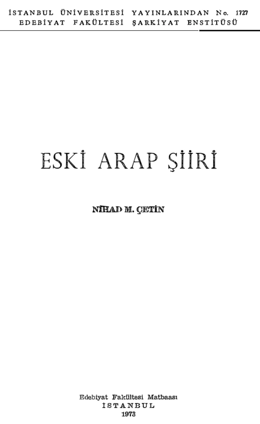 Arap Şiiri kapak görseli