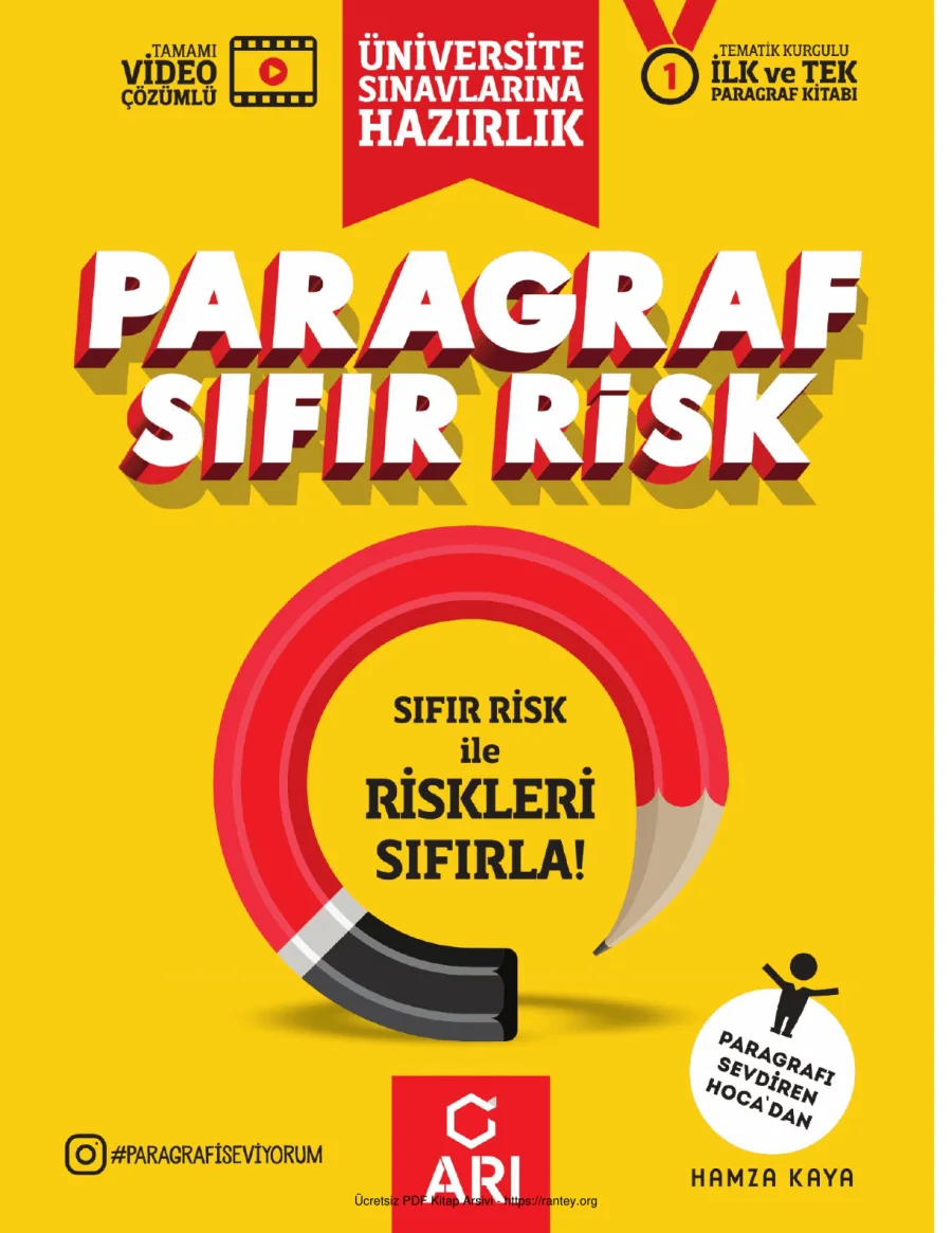 Arı Yayınları Paragraf Sıfır Risk kapak görseli
