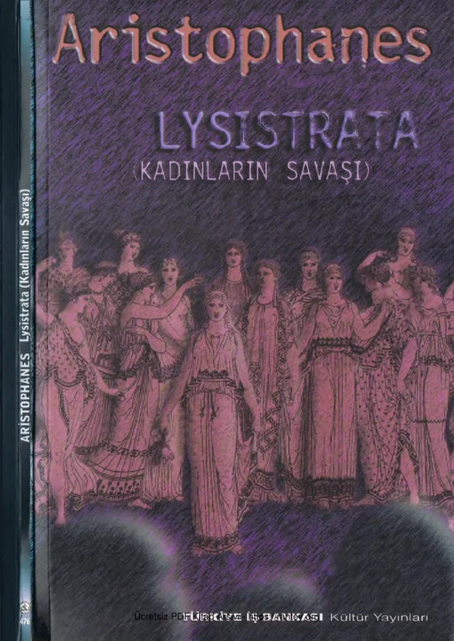 Aristophanes Lysistrara Kadınların Savaşı kapak görseli