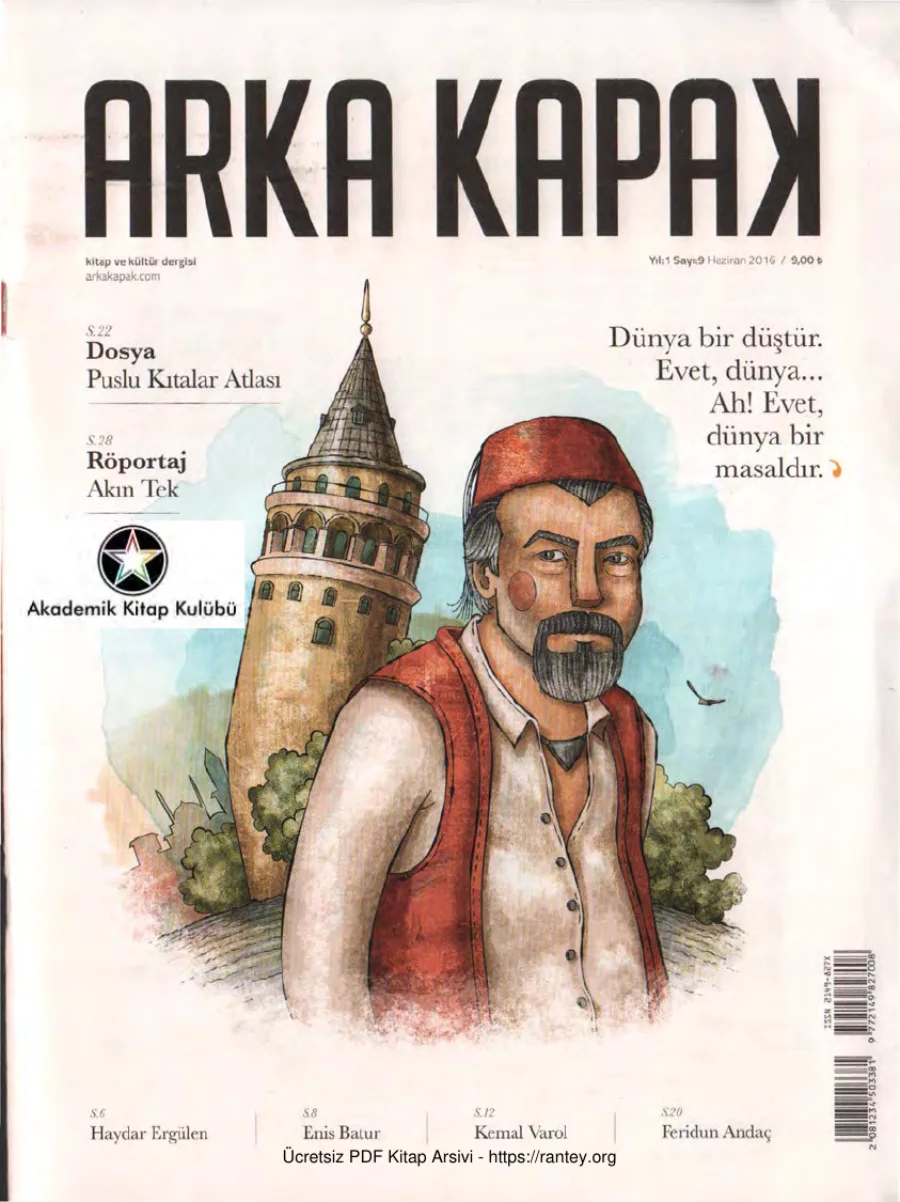 Arka Kapak Sayı 09 - Haziran 2016 kitap kapağı