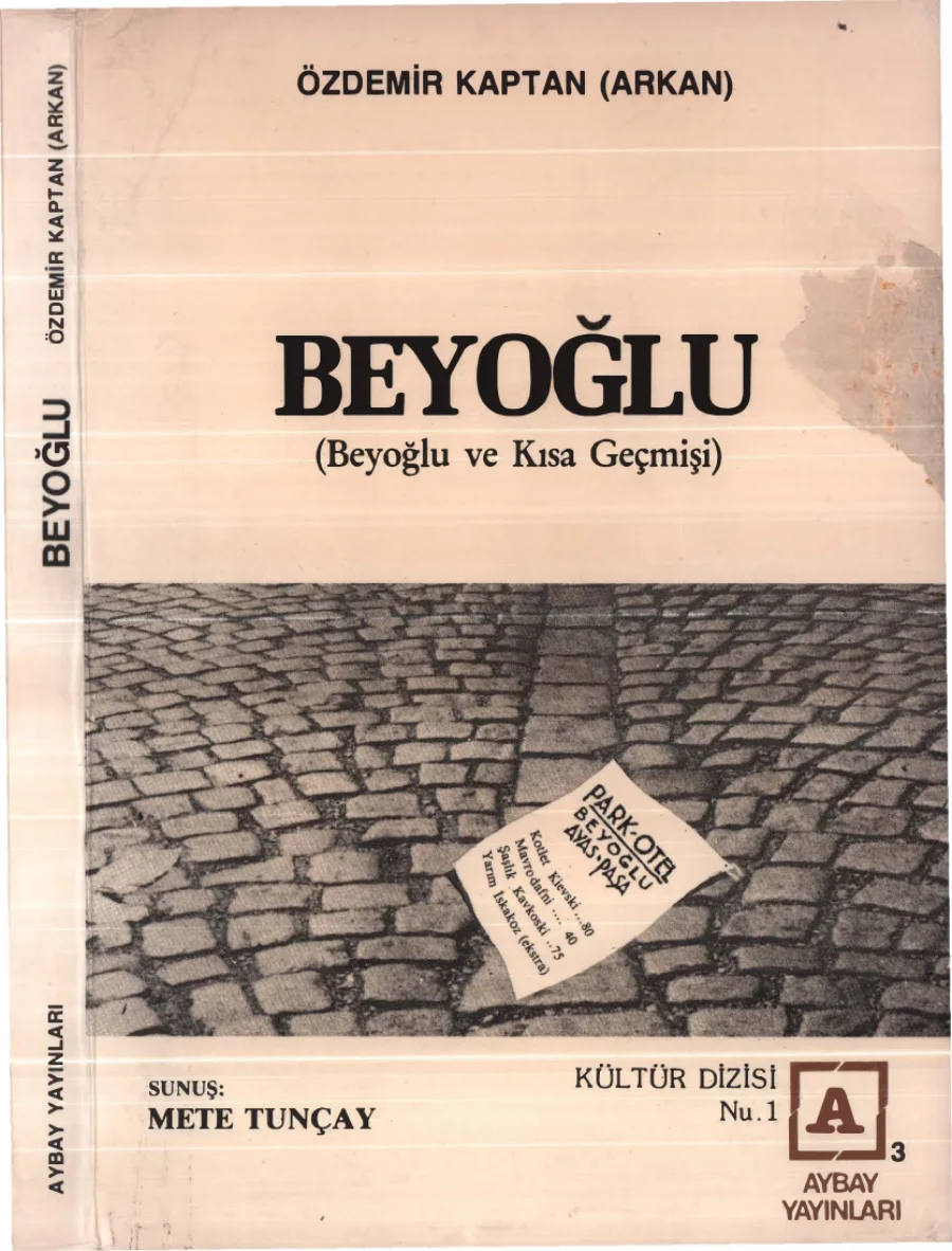 Arkan Beyoğlu Aybay Yayınları kapak görseli