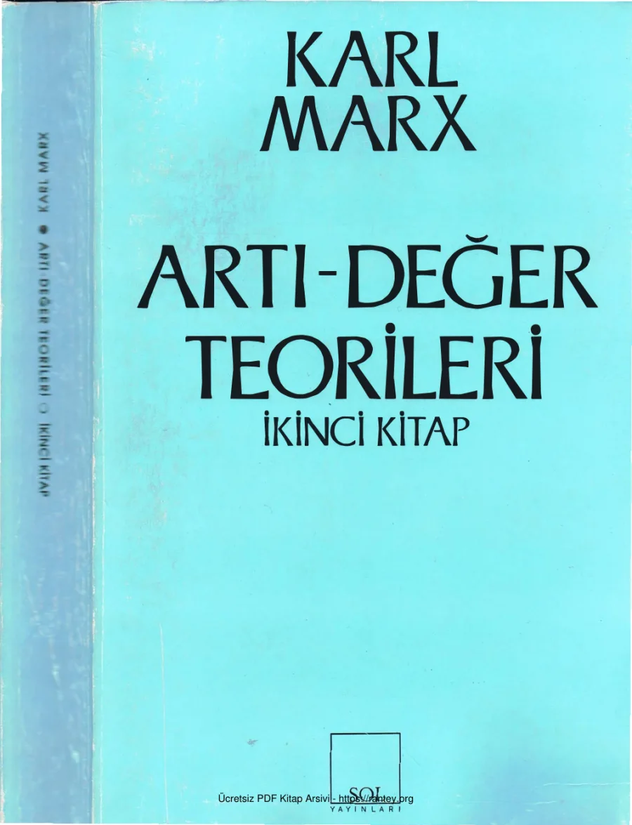 Artı Değer Teorileri Cilt 2 kapak görseli