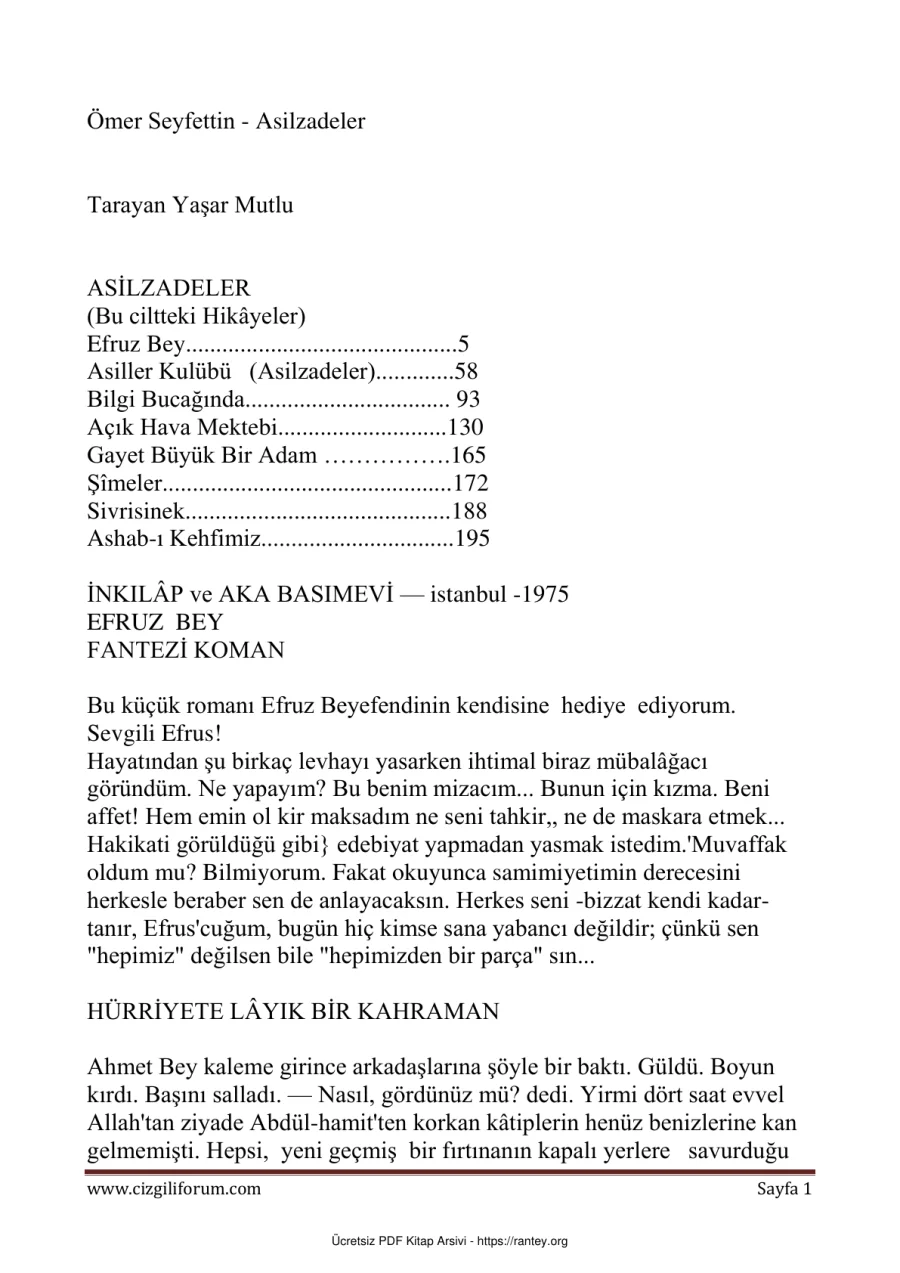 Asilzadeler kapak görseli