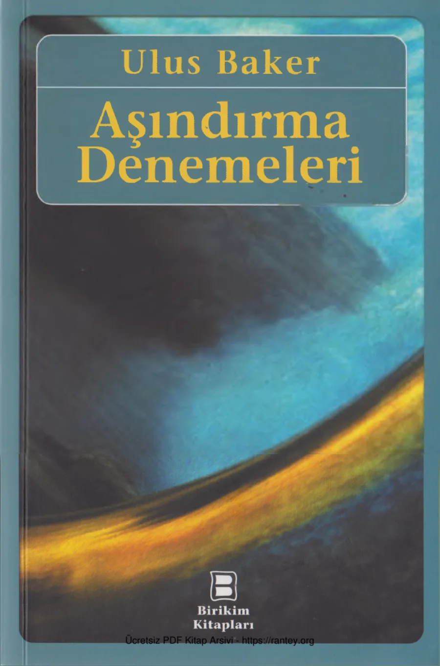 Aşındırma Denemeleri kapak görseli