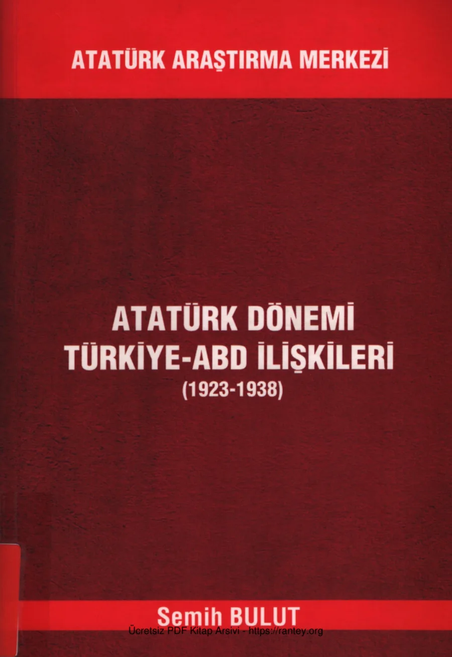 Atatürk Dönemi Türkiye ABD İlişkileri 1923 1938 AAM Yayınları kapak görseli