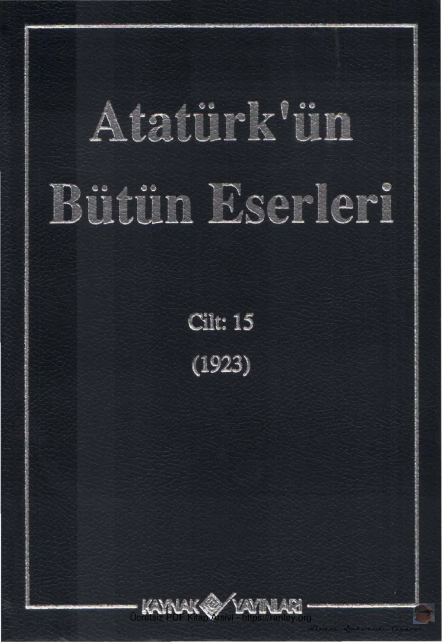 Atatürk'ün Bütün Eserleri Cilt 15: 1923 kitap kapağı
