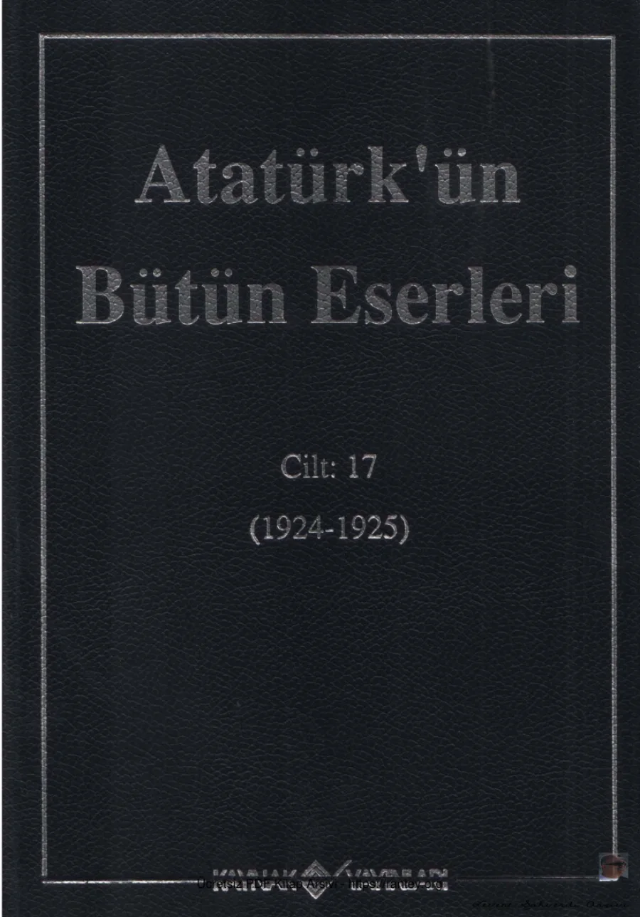 Atatürk'ün Bütün Eserleri Cilt 17: 1924-1925 kapak görseli