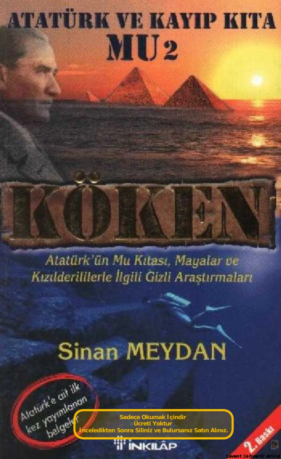 Atatürk ve Kayıp Kıta Mu Cilt 2 PDF kapak görseli