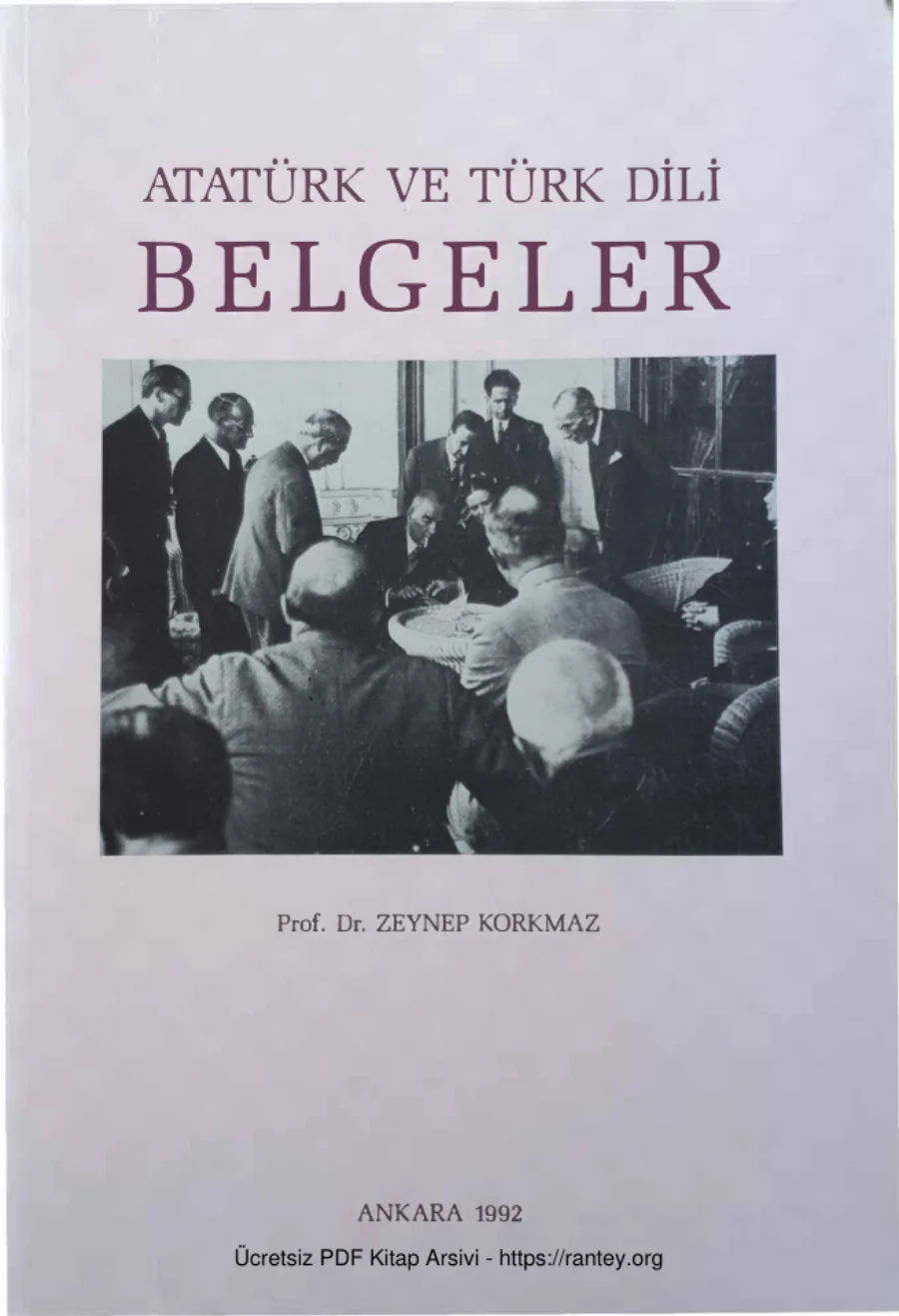 Atatürk ve Türk Dili Belgeler kapak görseli