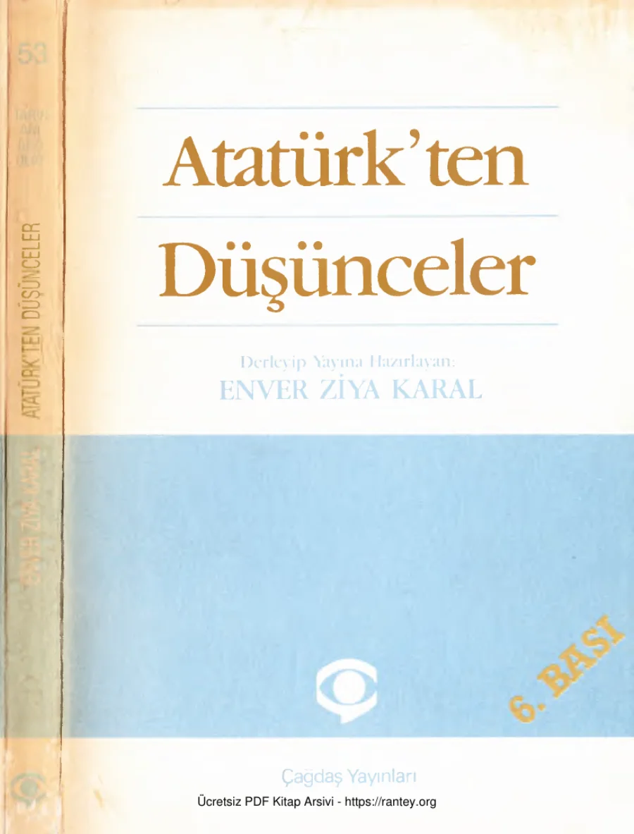 Atatürkten Düşünceler kapak görseli
