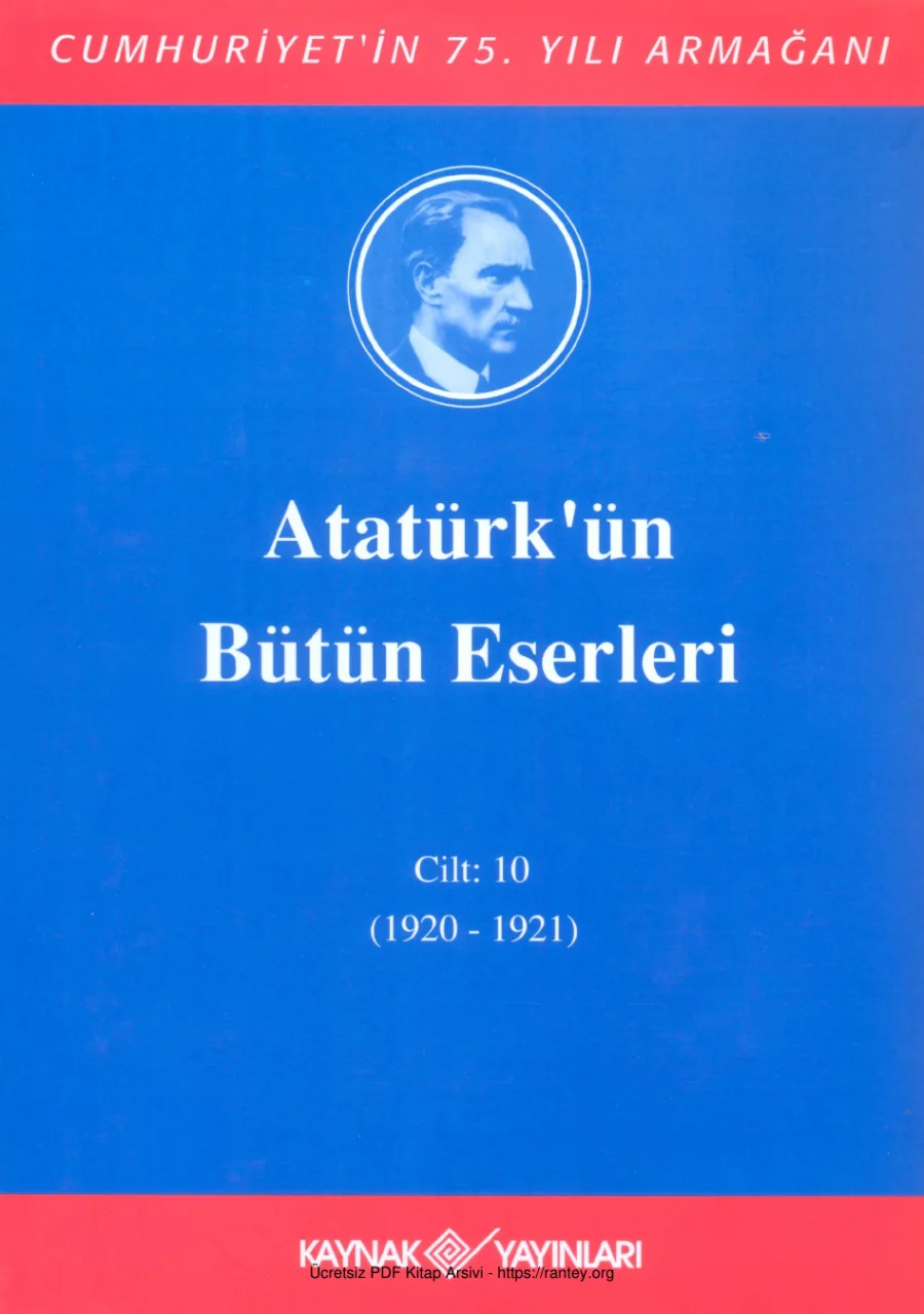 Atatürkün Bütün Eserleri 10 1920 1921 kapak görseli