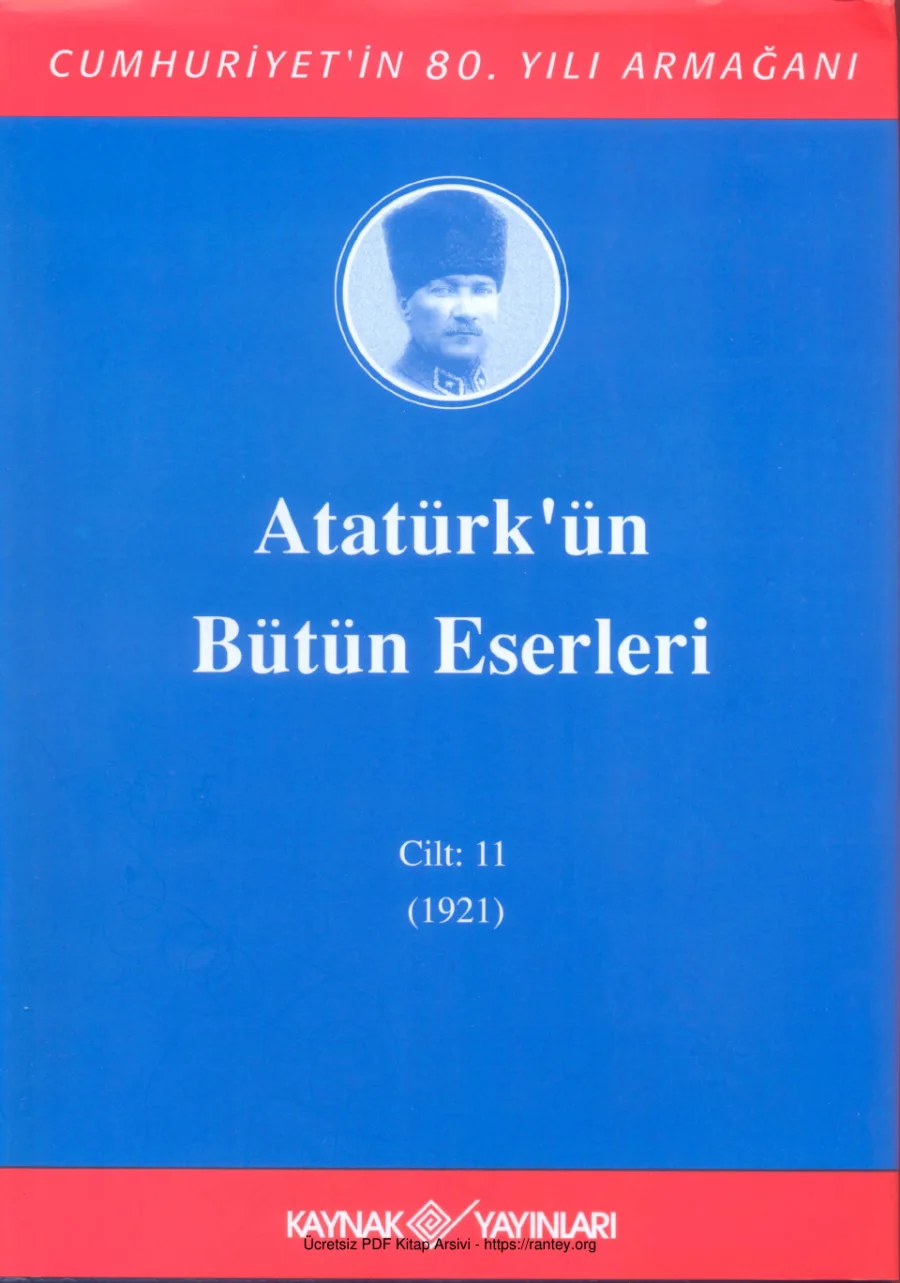 Atatürkün Bütün Eserleri 11 1921 kapak görseli