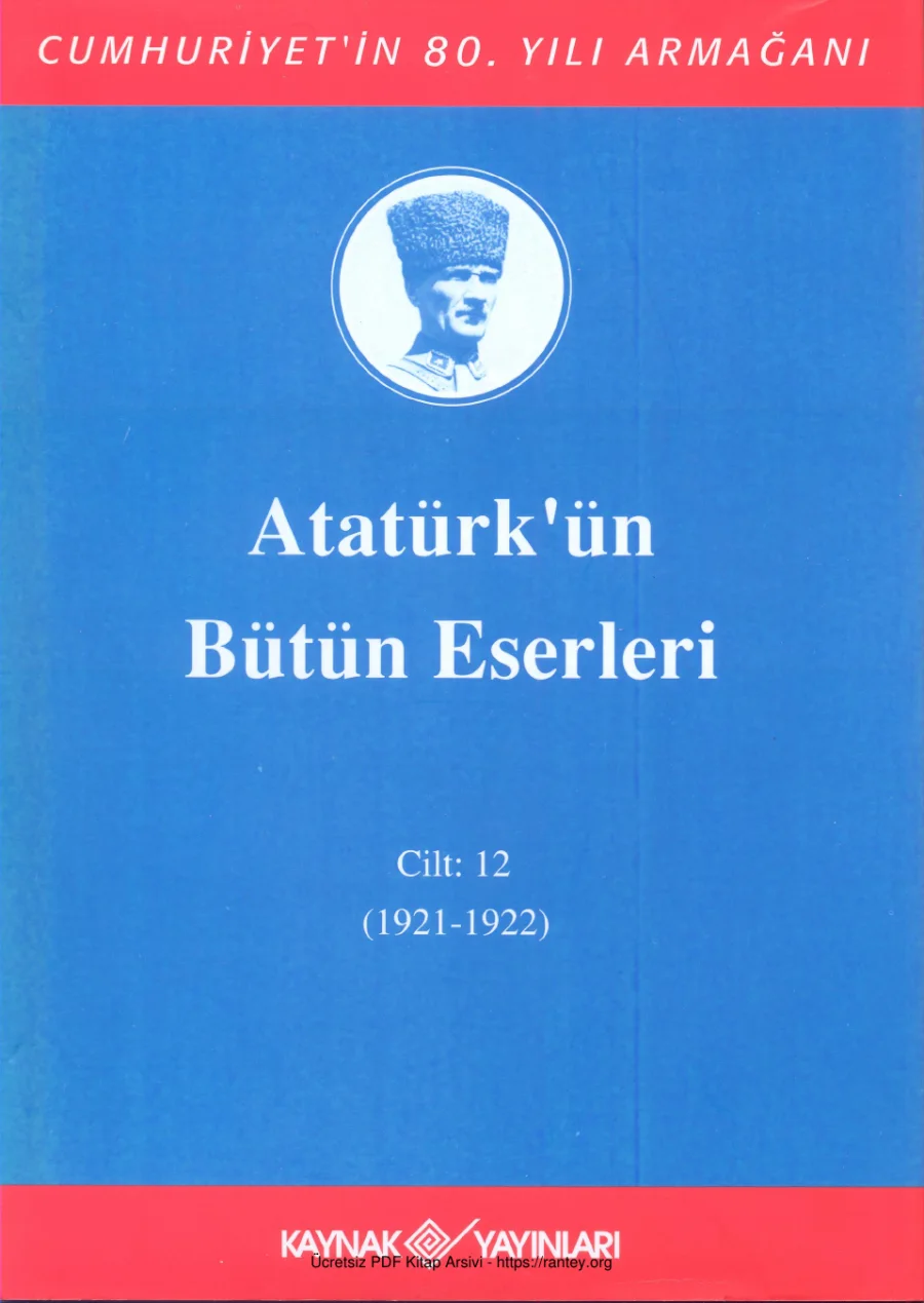 Atatürkün Bütün Eserleri 12 1921 1922 kapak görseli