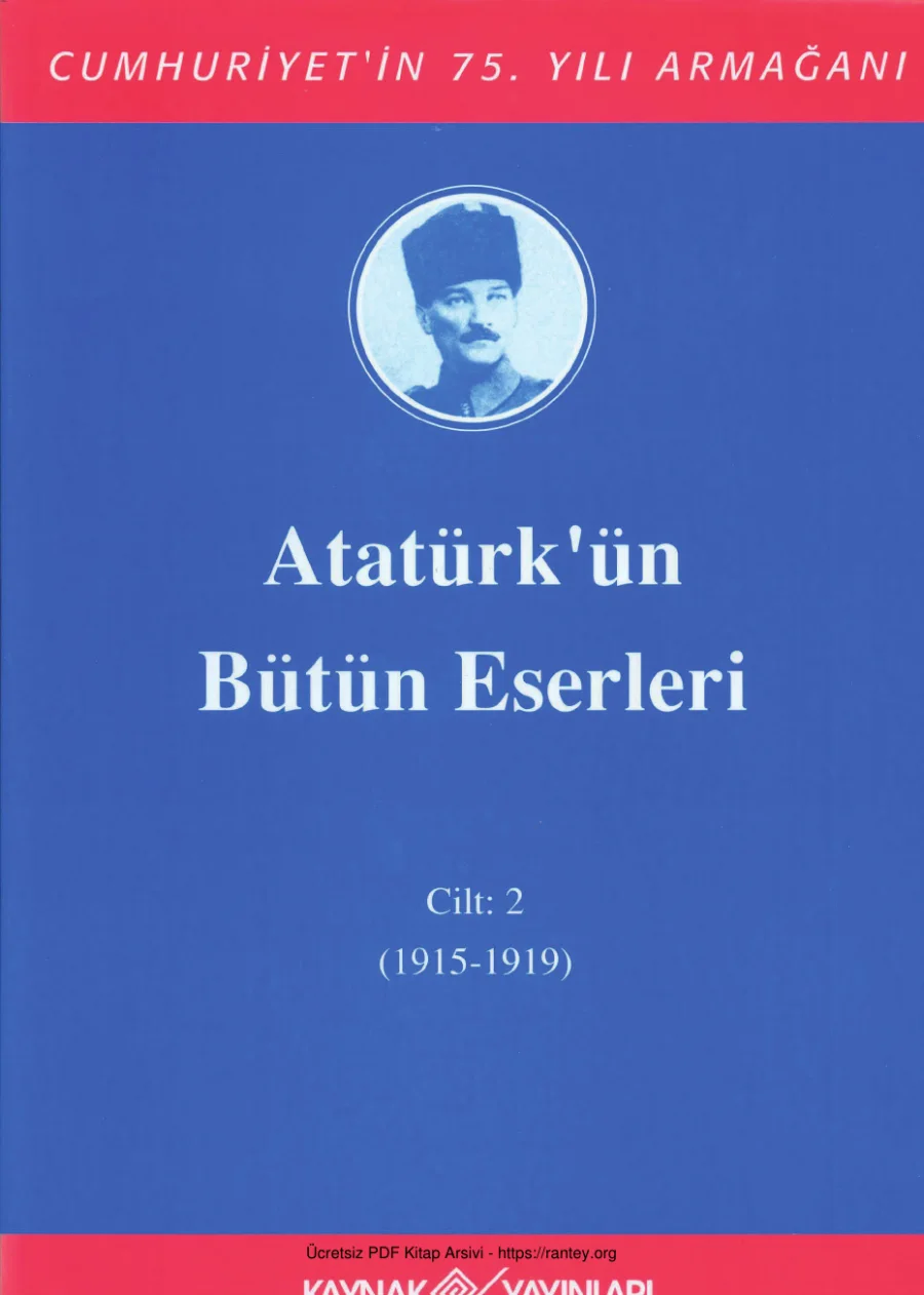 Atatürkün Bütün Eserleri 2 1915 1919 kapak görseli