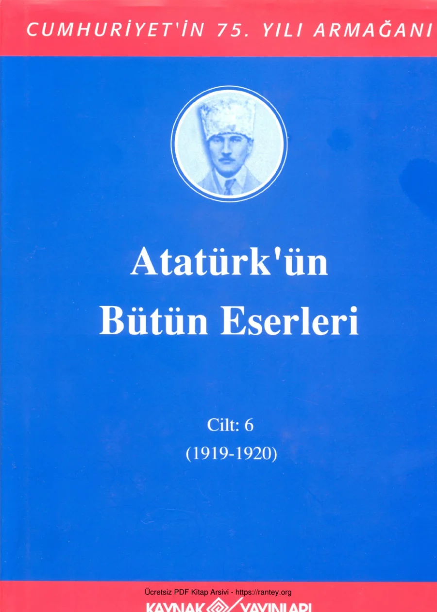 Atatürkün Bütün Eserleri 6 1919 1920 kapak görseli