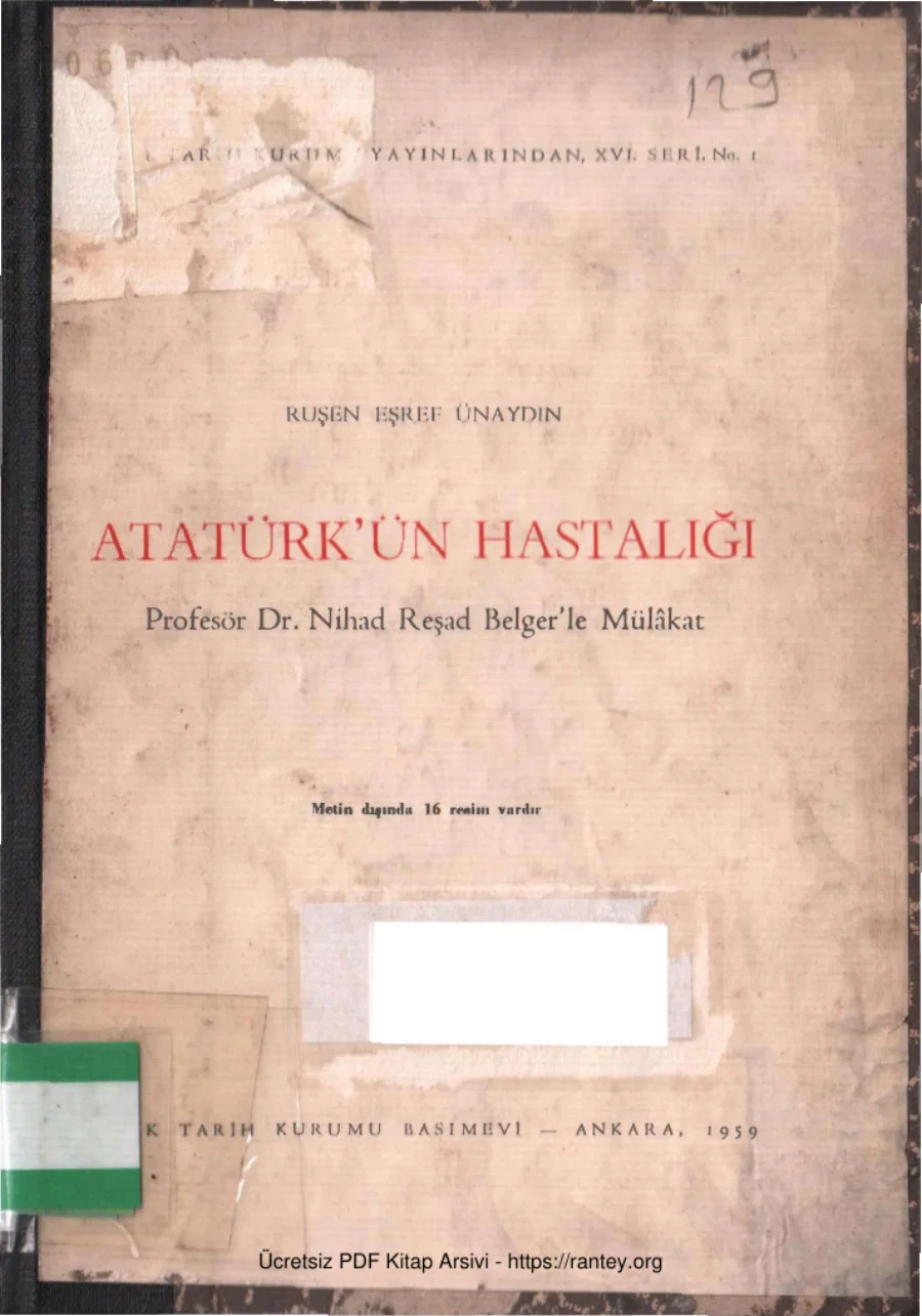 Atatürkün Hastalığı kapak görseli