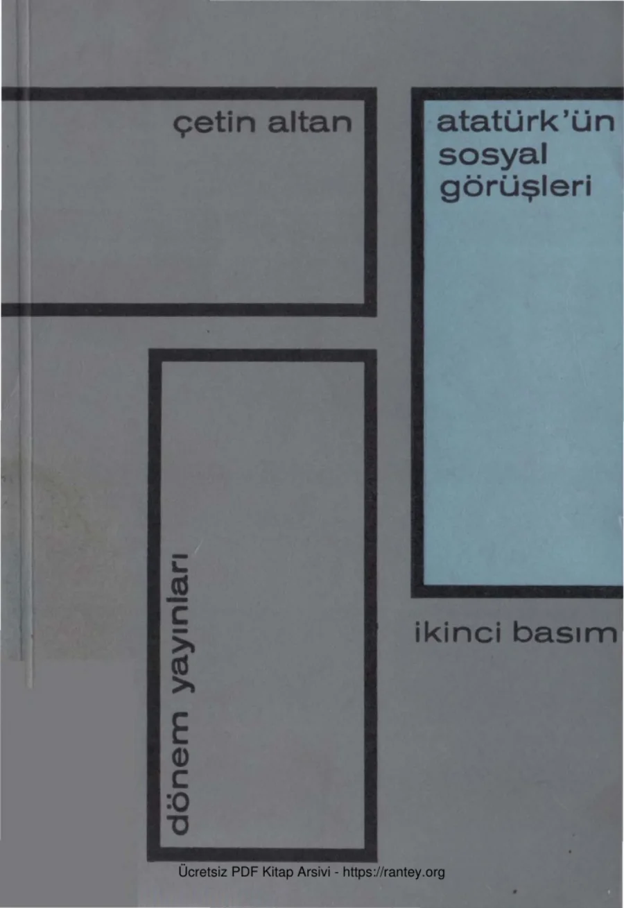 Atatürkün Sosyal Görüşleri Dönem Yayınları kapak görseli