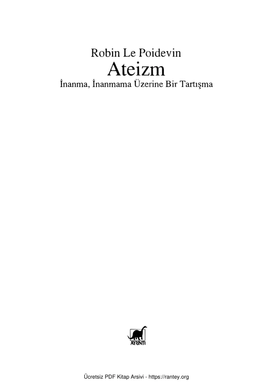 Ateizm kapak görseli