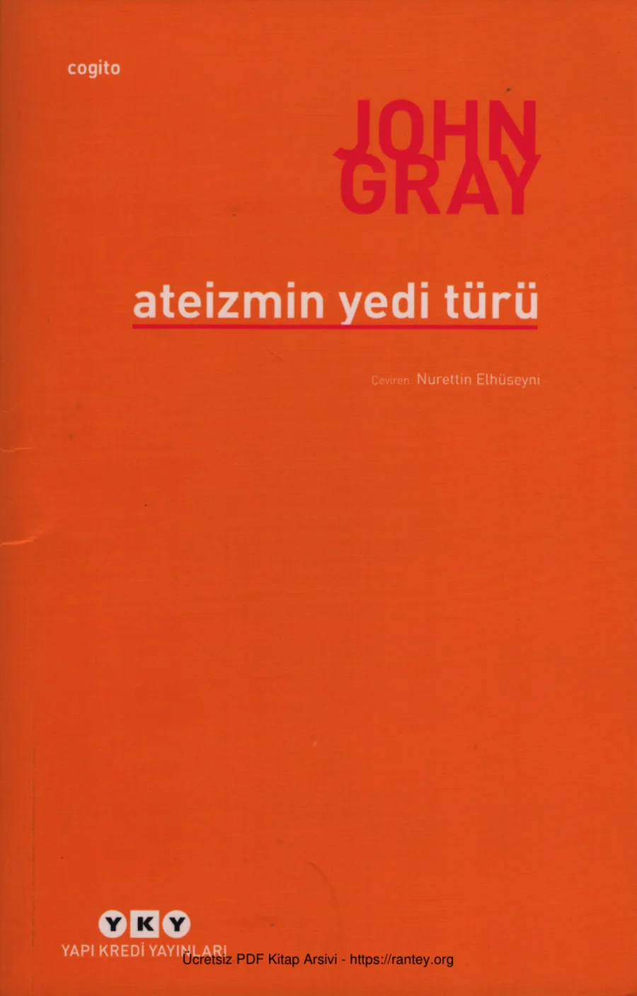 Ateizmin Yedi Türü kapak görseli